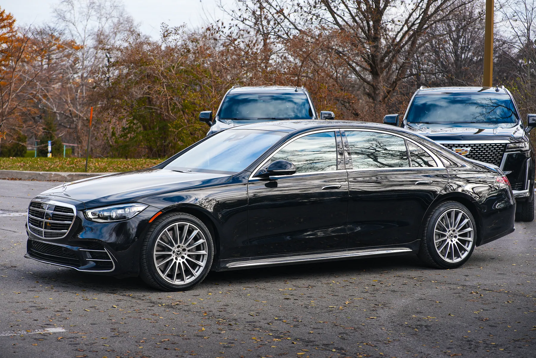 VIP Lane Mercedes sedan profile for corporate limo service